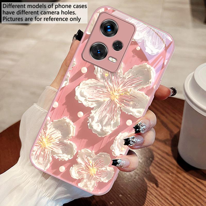 Oil painting of sunflowers For Xiaomi 14 Ultra 13 Lite Redmi Note 13 11 Pro 12 Plus Poco X6 3 Pro F4 6 GT Tempered Phone Case