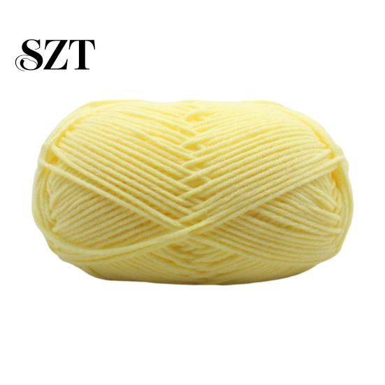 Milk Cotton Crochet Knitted Yarn Knitting Wool Professional Ultra Soft Needlework DIY Woollen 4Ply for Home