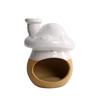Incense Burner Tabletop Ornament Multifunctional Mushroom Decoration Sage Burner for Meditation Bedroom Office Dining Room