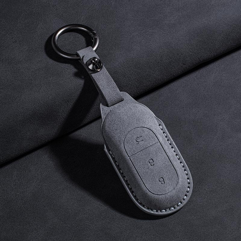 Fit For Leapmotor T03 B10 C10 C01 C11 C16 Car Key Card Holder Smart Card Case Suede Protective Shell