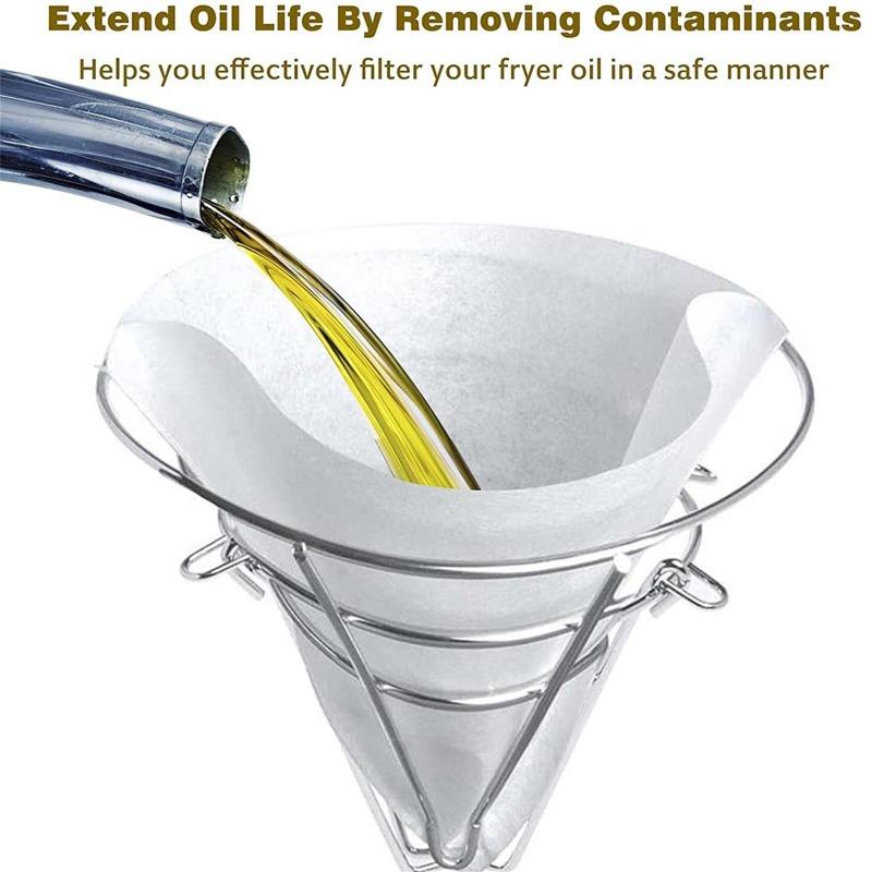 Zestaw filtrów do syropu klonowego Filtry do filtra oleju do frytownicy Stożki filtracyjne z włókniny Stożki do filtra oleju kuchennego do kuchni Restauracje Kawiarnie Food trucki Hotele