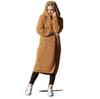 Women's Hooded Long Knitted Cardigan Coat - Autumn/Winter 2025 Collection