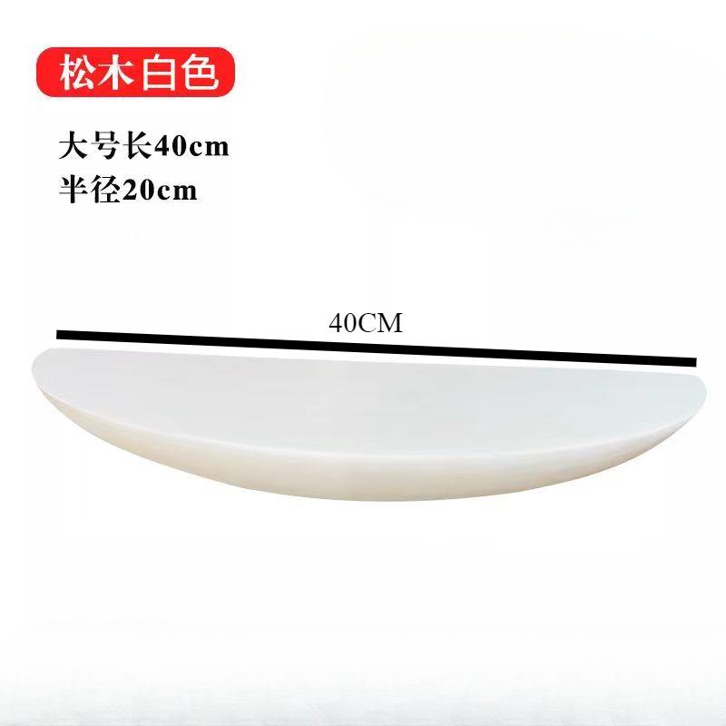 Nordic Style Wall Mounted Semicircular Wood Wall Storage Rack Background Wall Display Home Decoration Item Storage Organization
