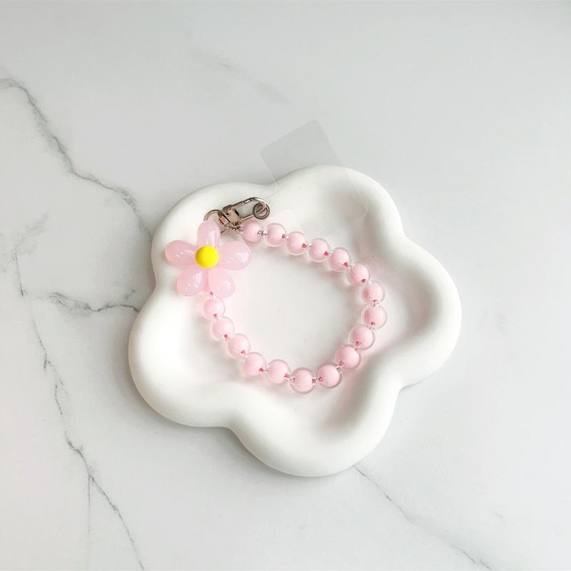 Macaron Color Mobile Phone Lanyard Wrist Strap Women's Hand-held Chain Short Anti-lost Cell Phone Case Cute Lanyard Key Pendant