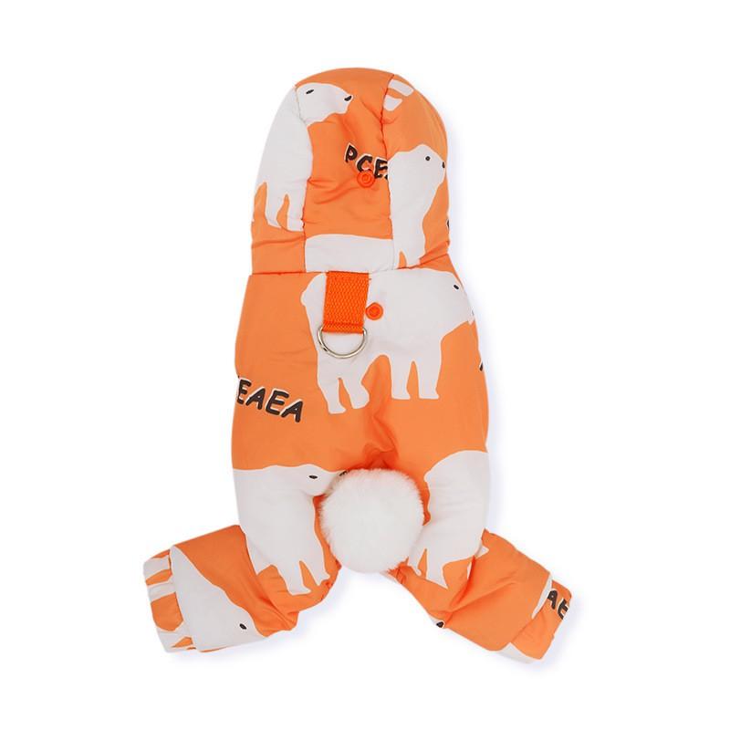 Warm Winter Dog Coat Small Breeds - 4-Legged Thick Cotton Pet Jacket Teddy Poodle Bichon In Fall