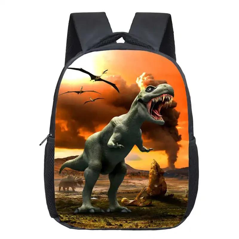 16 Inch Animals Dinosaur Backpacks Dinos Children School Bags Baby Toddler Bag Boys Backpack for Kids Kindergarten Bags Gift