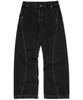 Compagno Curved Wide Denim Pants Black