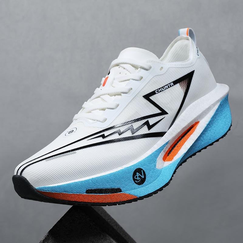 Scarpe da Corsa Sportive con Piastra in Carbonio Speciale Maratona Cuscino d'Aria Uomo Traspiranti Leggere Donna Comode Sneakers Antiscivolo
