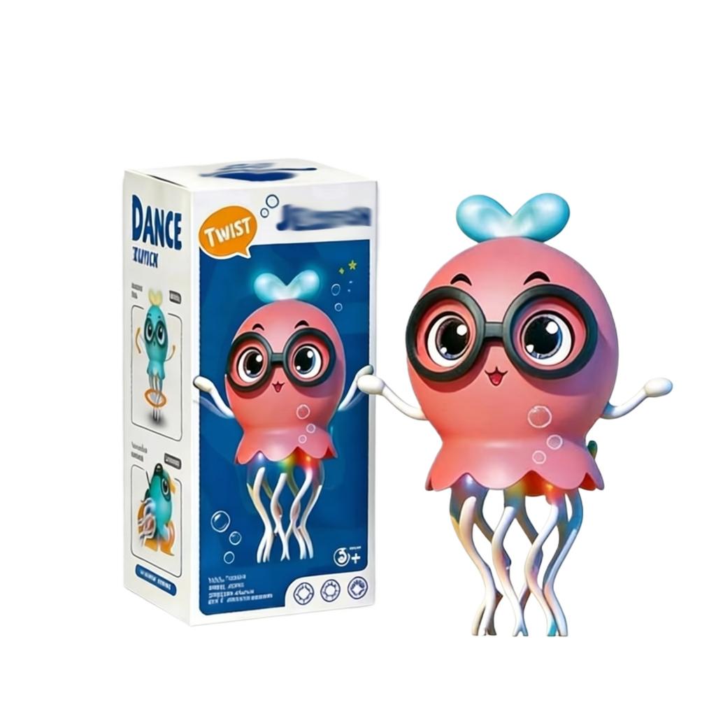 Interactive Dancing Octopus Toy Automatic Obstacle Avoidance Motion Sensor Kids Light Up Educational Electronic Toy for Children