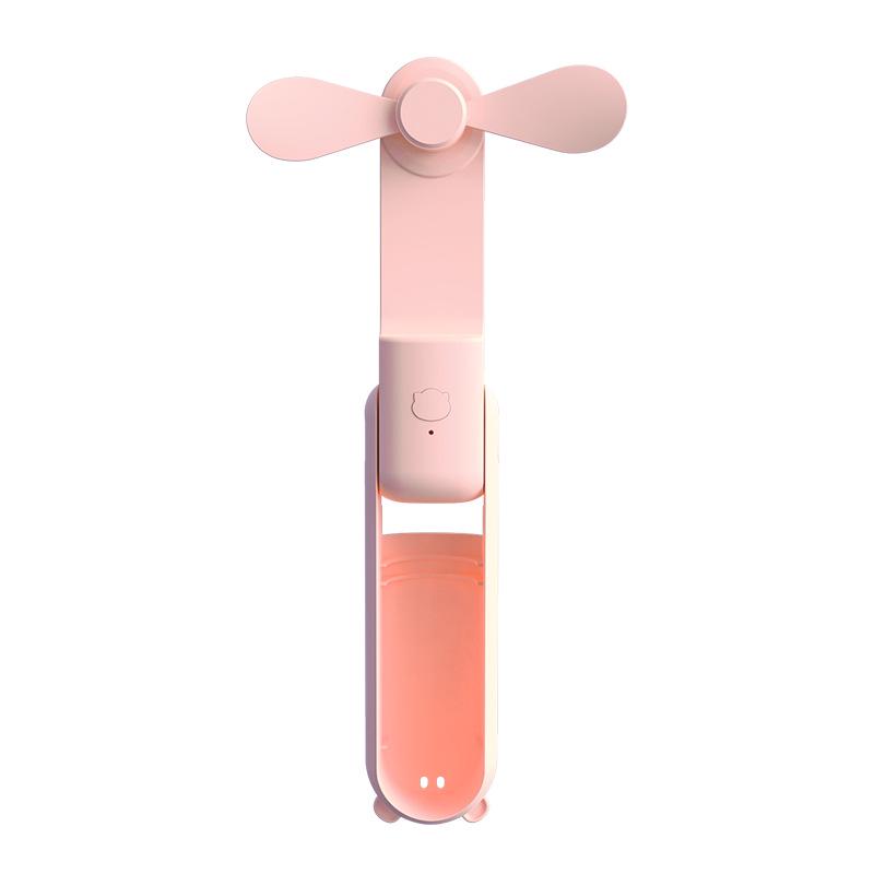 Portable USB Mini Fan: Lightweight, Rechargeable, Silent, and Long Battery Life Folding Design.