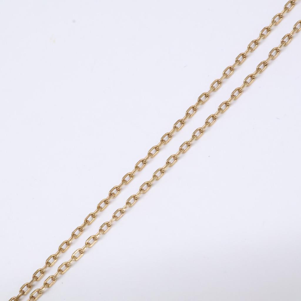 Enasoluna K10 Skinny Maria Medal Necklace Yellow GoldUsed