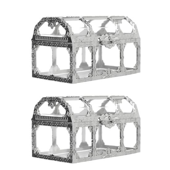 Retro Plated Candy Box Vintage Style Treasure Chest Wedding Party Sweet Container for Candies Cookies Chocolates Macarons Jewelry Small Gifts