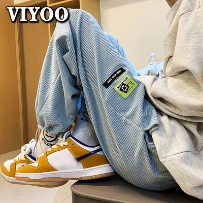 Kafes Yaz erkek Moda Giyim İpli Hip Hop Eşofman Altı Iş Elbisesi Spor Genç Jogger kadın Kargo Pantolon Erkekler Için