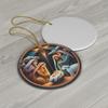 Creative Acrylic Painted Nativity Pendant Decoration Hangable Christmas Tree Ornaments Home Decor