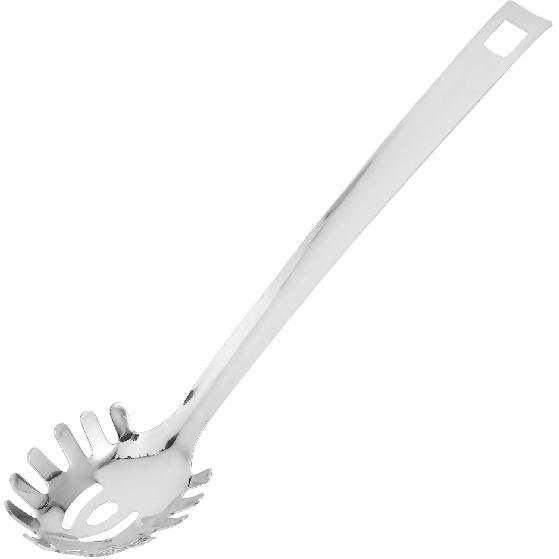 Stainless Steel Spaghetti Spoon Pasta Server with Ergonomic Handle Noodle Strainer and Pasta Scoop Utensil for Home and Restaurant Use