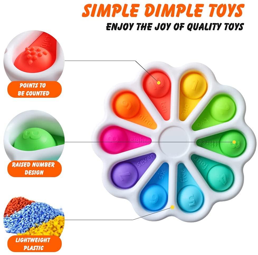 Dimple Flower Fidget Сенсорная сумка 