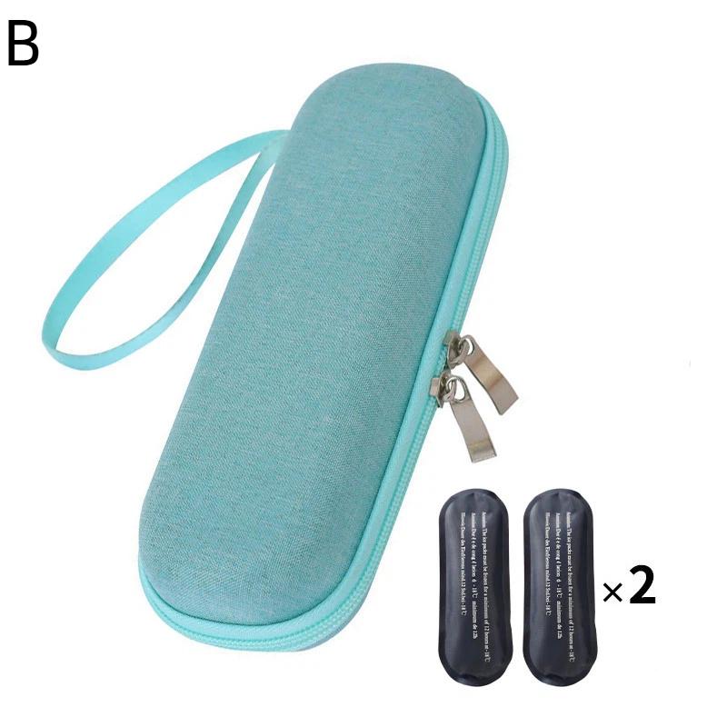 Insulin Medication Travel Cooler with Two Ice Packs for Safe and Efficient Temperature Maintenance