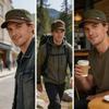 Soft Cotton Baseball Cap With Flat Top And Curved Brims Adjustable Soldier Hat For Adult And Teens Outdoor Activity