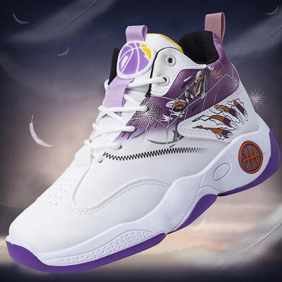 Basketball Shoes Teenagers Help Outdoor Sports Shoes Breathable Casual Soft Soled Leather Combat Shoes