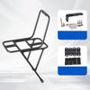 Durable Front Bike Rack Sturdy Aluminum Alloy Easy Installation Cargo Equipment for Bicycle Commuting and Touring