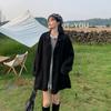 Korean Style Loose Mid-Length Wool Coat for Women - Autumn/Winter