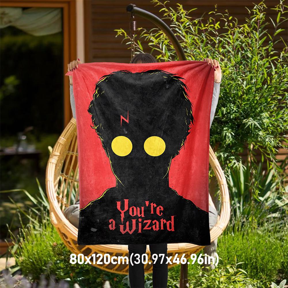 1pc wizard you're a Harry Potter Outdoor Flannel Throw Blanket All Season Soft Warmth,Home Decor 1031164