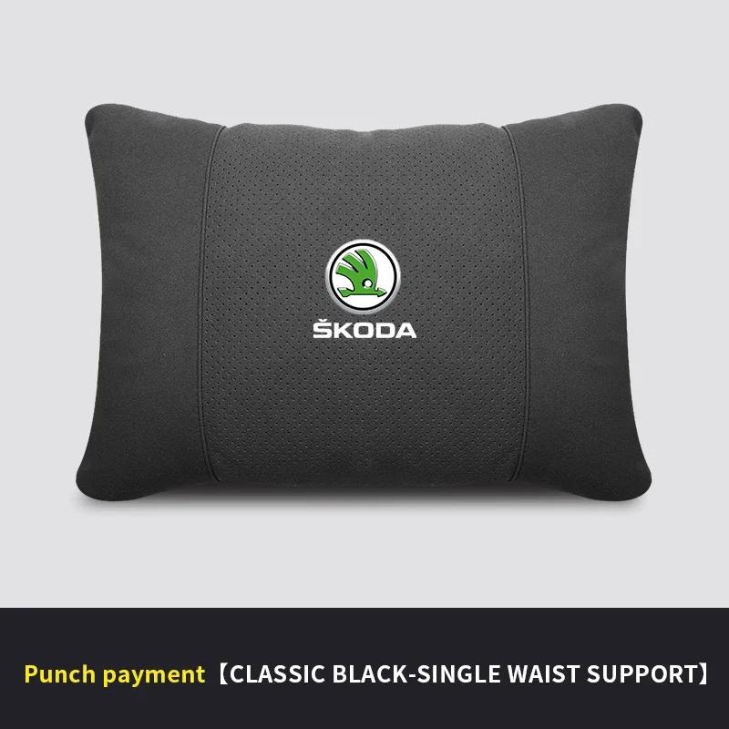 Škoda Octavia Fabia Rapid Superb Karoq Kodiaq Scala Citigo Kamiq Opěrka hlavy do auta Podpora krku Sedadlo Bederní polštář Měkký polštářek na krk