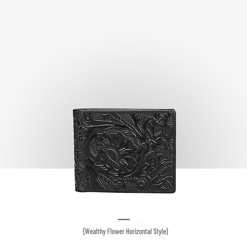 Men’s Retro Genuine Leather Wallet - Hand-Embossed Crocodile Pattern, Long, Large Capacity, Multi-Card Slots.