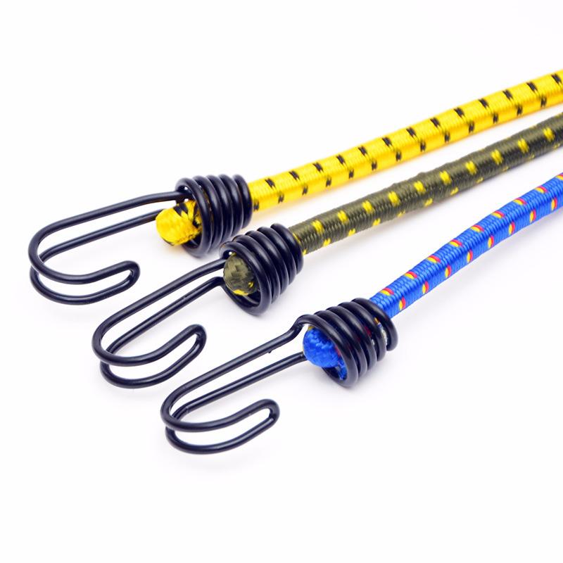 60cmx8mm High Elasticity Luggage Straps Rope Cargo Lashing Bike Equipment Trunk Fixed Rubber Elastic Outdoor Rope Camping