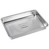Stainless Steel Dumpling Plate With Lid Rectangular Tray For Cooking Baking And Grilling Durable Serving Plate For Dumplings Rice And BBQ