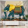 Elephant tapestry wall hanging, Bohemian, hippie, European style, living room, bedroom tapestry, home wall decoration, blanket