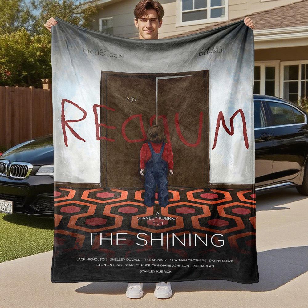1PC Room 237 Outdoor Flannel Blanket Soft Plush Decor for Picnics, camping,Bedroom, Playroom, Office1137A