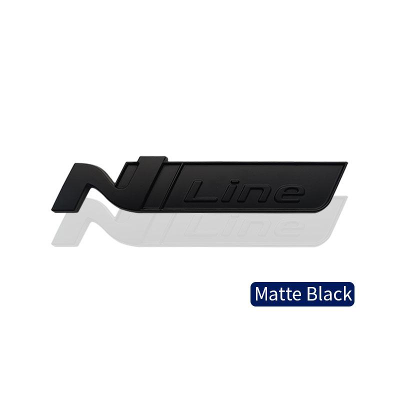 CMQW3 N N LINE Emblem METALL Heckklappe Auto Kühlergrill Abzeichen Aufkleber Für Hyundai I10 I20 I30 I40 IX20 IX35 Tucson Solaris Azera Zubehör