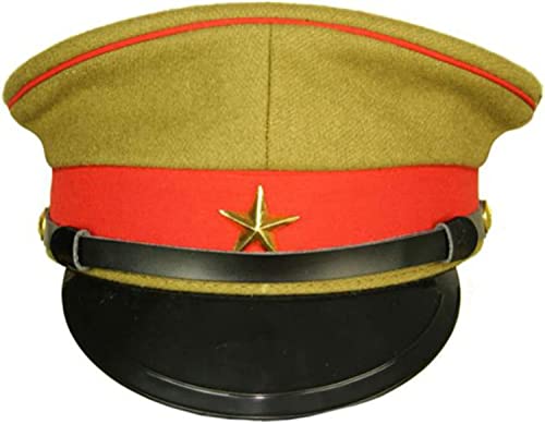 Old Japanese Army Type 45 Combat Hat Military Cap Imperial Army Early Cap Non-Commissioned Officer Uniform Cap Precision Replica Reproduction (60cm)