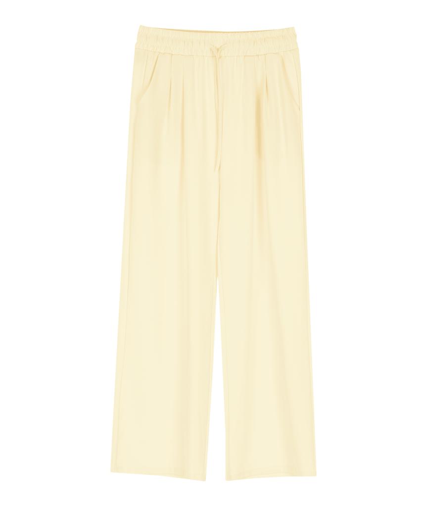 Seutaendeuobeo Linen Air Wide Pants [Ivory] (A Type)