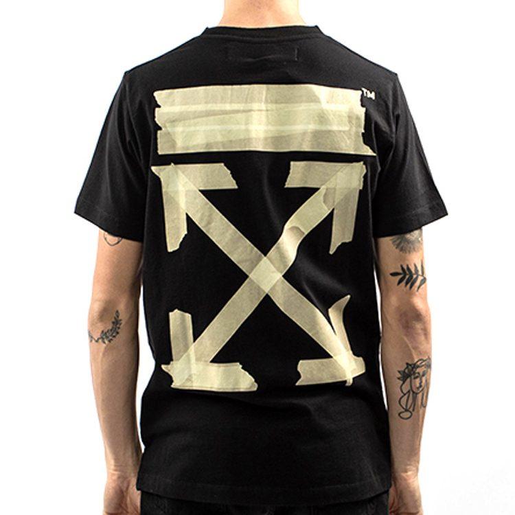OFF WHITE Pre Owned 2013 Tape Circle T Shirt OMAA027R201850021048