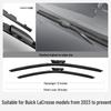 2023 Buick New Regal Original Frameless Silent Wiper Blade - Special Fit Rubber Strip