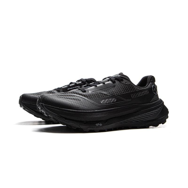 Li-Ning Dilu 2 Beng Fiber Men Low Top Trail Running Shoes Black ARNV009-6