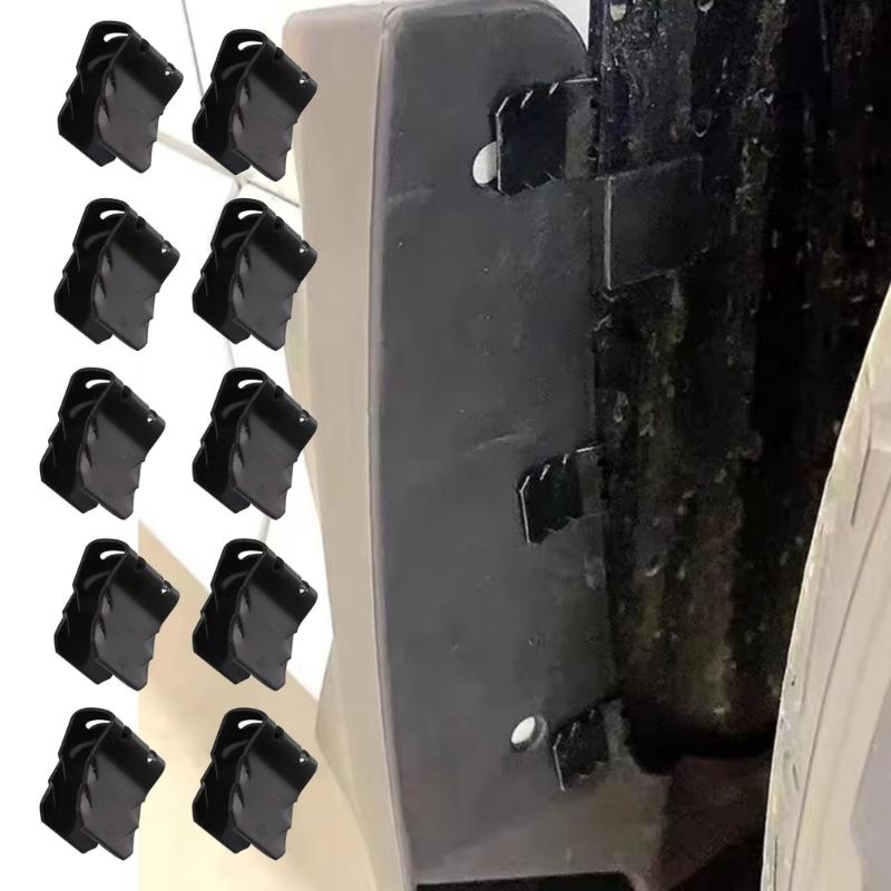 10pcs Automotive Mudguard Fastener Clip Car Mudguard Fixing Clips U Shaped Buckles Clamp Guard Buckles Easy Installation
