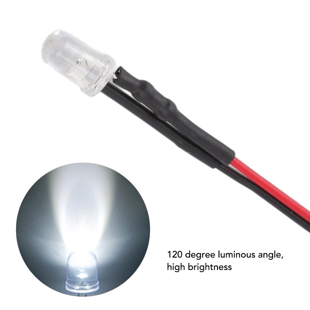20PCS 5‑12V Light Emitting Diodes 5mm LED Light Diodes Mini LED Diodes  Circuit Science Experiment