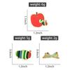 Apple Borer Enamel Pins Custom Caterpillar Turns Into Butterfly Brooches Lapel Badges Clothes Funny Jewelry Gift for Friends
