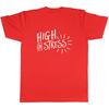 High On Stress Funny Tshirt Unisex Unisex Humor Quote Casual Oversized Short Sleeve Cotton Streetwear Tops