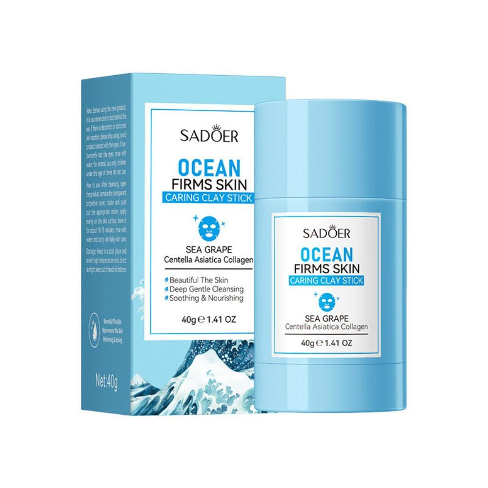 Obtenez une peau plus ferme avec le Stick Masque de Boue Raffermissant Updoo Ocean, Parfait pour l'Anti-âge !