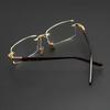 FG Men Blue Light Blocking Reading Glasses Dimond Cutting Rimless Eyeglasses Frame Anti Fatigue Hyperopia Presbyopic Eyewear