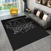 Tappeto Area Cartone Animato Campo da Basket 3D Grande, Tappeto per Soggiorno Camera da Letto Divano Sala Giochi Zerbino Decorativo, Tappetino Antiscivolo per Bambini