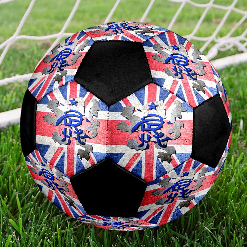 Rangers F.C Theme Size 5 Soccer Ball, Suitable for Both Indoor and Outdoor Matches, a Gift Suitable for Everyone.