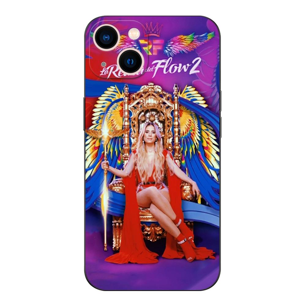Black Tpu Case For Samsung Galaxy F23 M12 M22 M23 M32 4G M52 5G M30S M21 La-Reina-del-Flow the Queen of