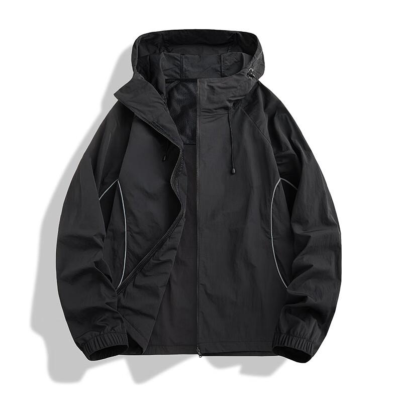 JOHLIN DREAM Unisex Ice Silk UPF50+ Lightweight Sun Protection Hoodie L