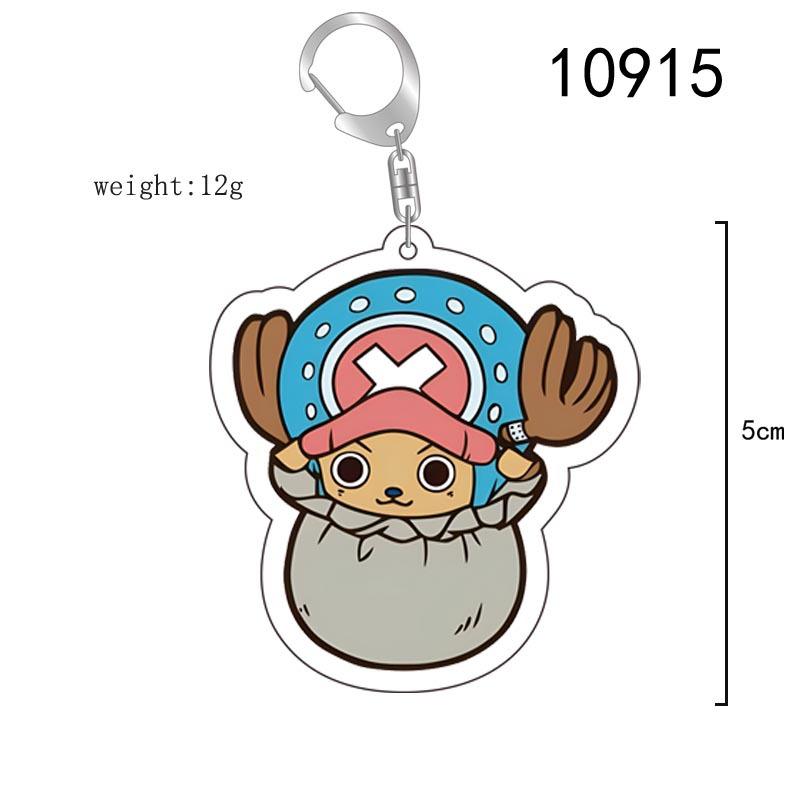 Klíčenka Anime One Piece Klíčenka, Anime Periferie Akrylová Klíčenka, Luffy, Zoro Kreslený One Piece Klíčenka na Tašku
