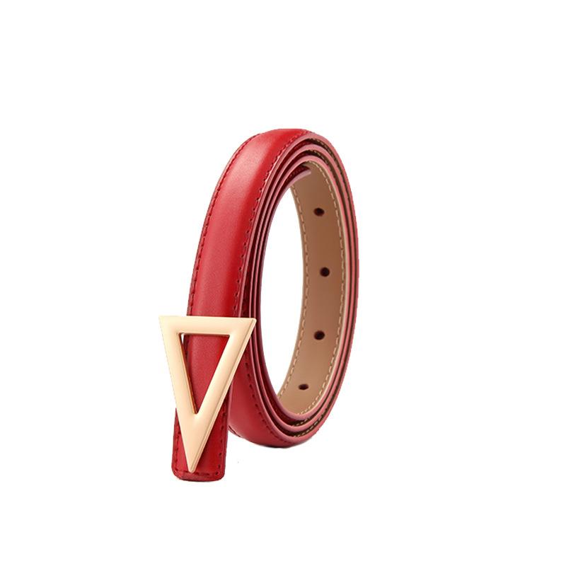 Curea de talie pentru femei pentru blugi, pantaloni, rochii, curea din piele pentru femei la modă cu cataramă triunghiulară din aliaj